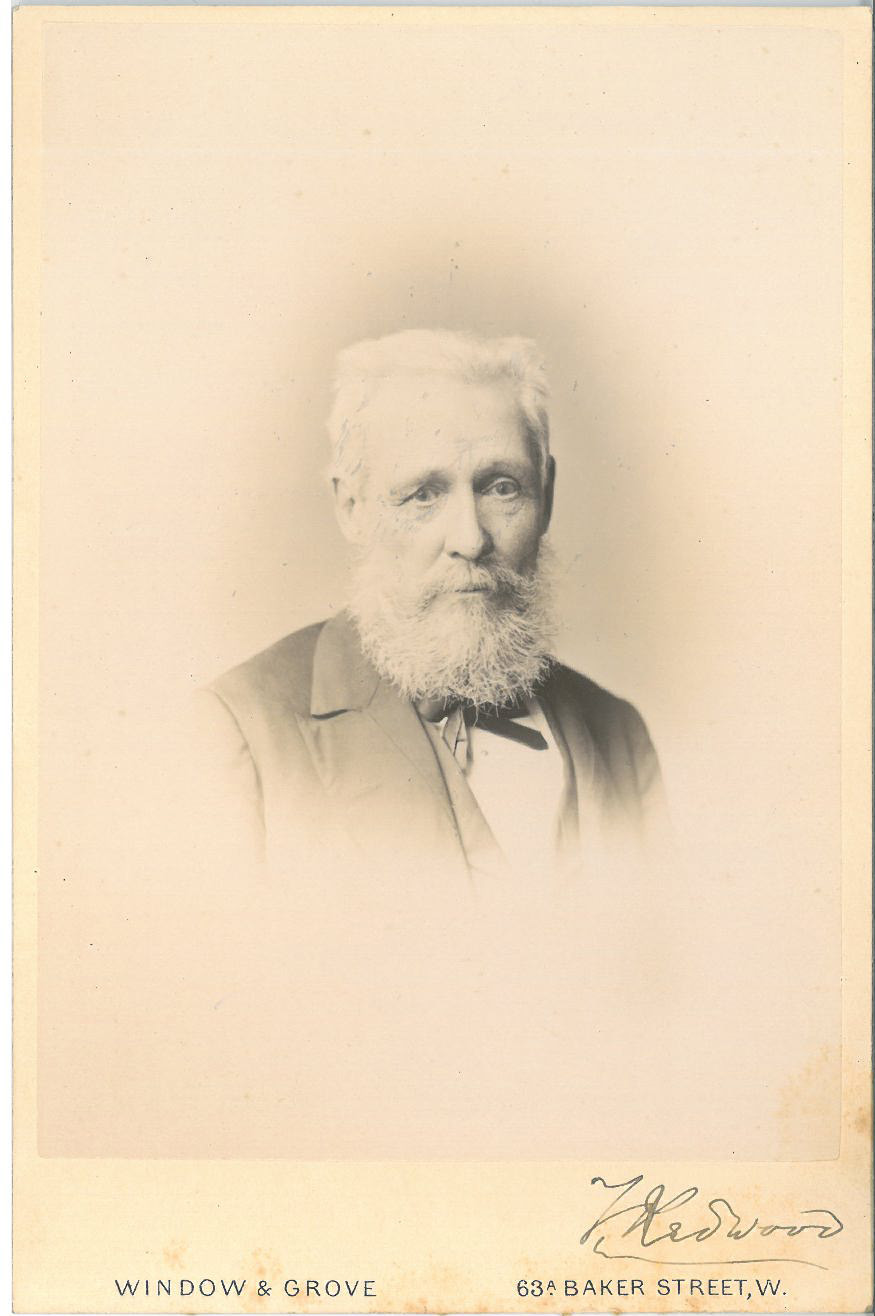 LDRPS: SZ1055 Portrait of Theophilus Redwood who was instrumental in founding the Society's School, Museum and Library